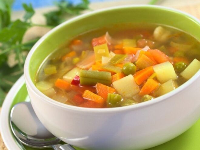 वसा जलने वाली सब्जी का सूप